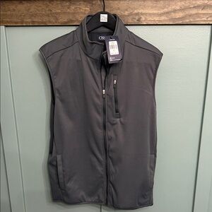 Chaps Charcoal Vest NWT